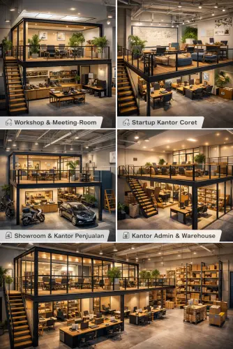Mezzanine Ruang Kantor di Cipatat